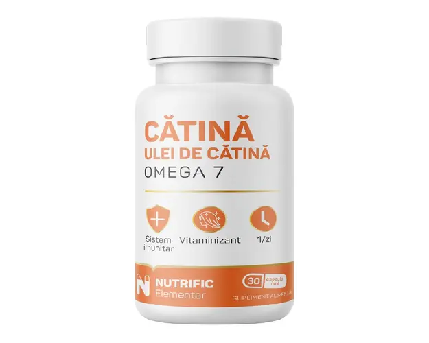 Ulei de catina Omega 7, 30 capsule moi, Nutrific