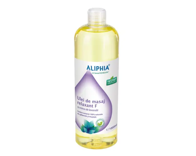 Ulei de masaj relaxant F cu miros de lavanda, 1000ml, Aliphia
