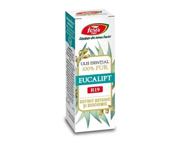 Ulei esential de eucalipt R19, 10 ml, Fares