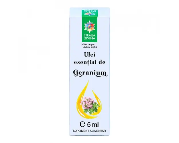 Ulei esential de Geranium, 5ml, Steaua Divina
