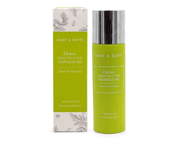 Ulei masaj detoxifiant, 125ml, Sasy n Savy