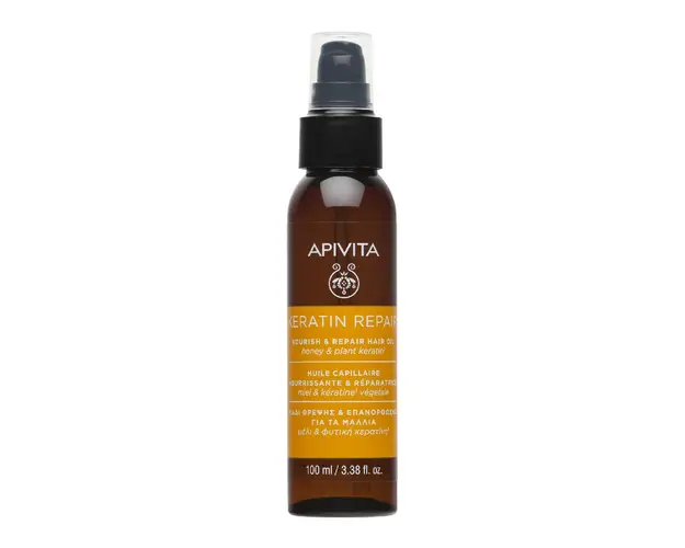Ulei reparator cu keratina pentru par, 100 ml, Apivita