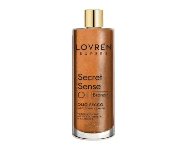 Ulei uscat fata, corp si par cu particule aurii, 100ml, Lovren