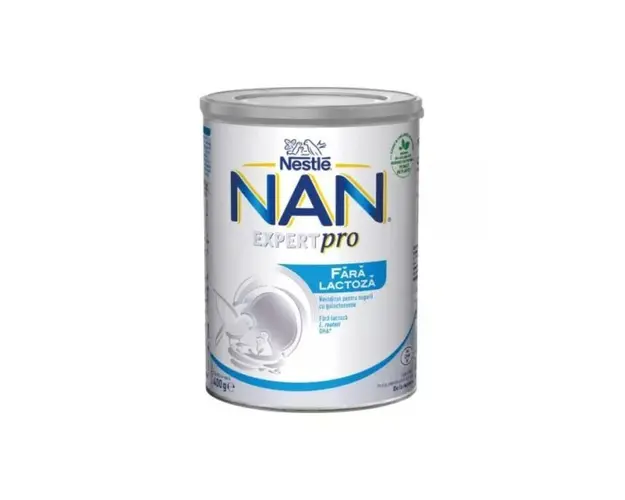 Formula de lapte fara lactoza Nan, +0 luni, 400 g, Nestle