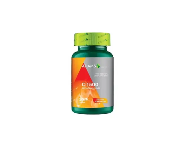 Vitamina C-1500, 30 tablete, Adams