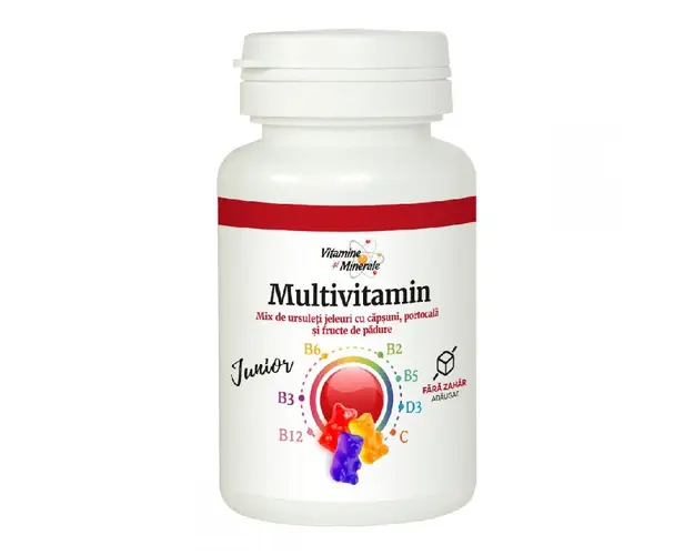 Ursuleti cu fructe Multivitamin junior, 20 jeleuri, Dacia Plant