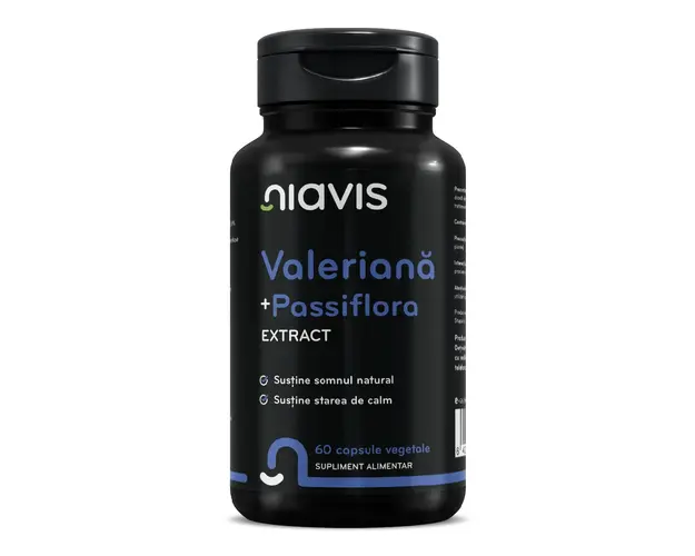 Valeriana + Passiflora Extract, 60 capsule, Niavis