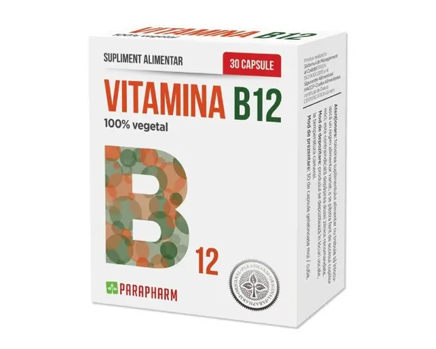 Vitamina B12, 30 capsule, Parapharm