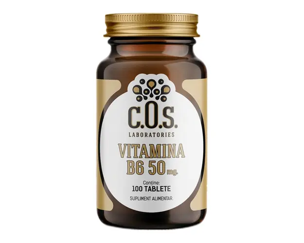 Vitamina B6 50 mg, 100 tablete, COS Laboratories