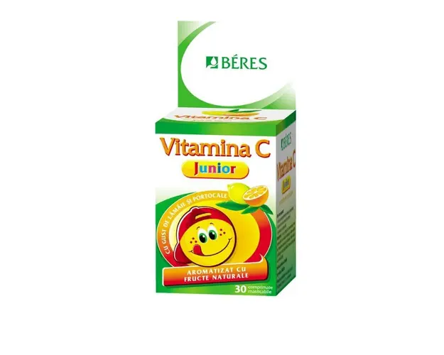 Vitamina C Junior, 30 comprimate masticabile, Beres Pharmaceuticals