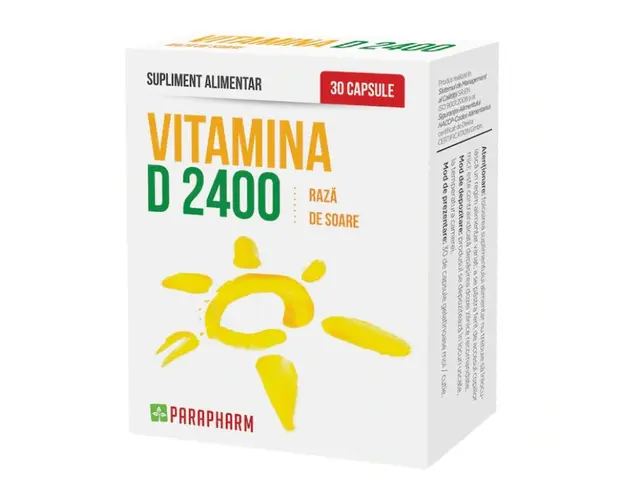 Vitamina D 2400, 30 capsule, Parapharm