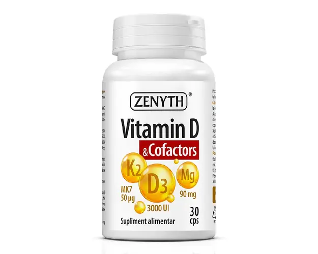 Vitamina D & Cofactors, 30 capsule, Zenyth