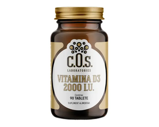 Vitamina D3 2000IU, 90 tablete, COS Laboratories