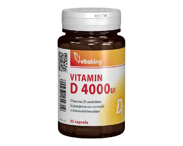 Vitamina D3, 4000UI, 90 capsule, Vitaking