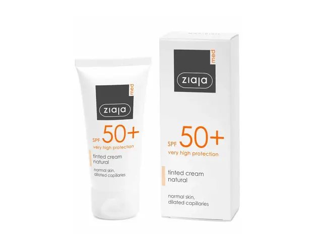 ZIAJA Med-Crema nuantatoare fotoprotectoare SPF50 pentru ten normal, 50 ml