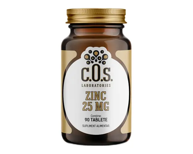 Zinc 25mg, 90 tablete, COS Laboratories